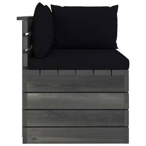 Palettensofa 3011783-1 (2-teilig) Schwarz