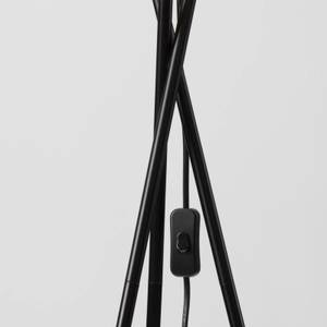 Tripod Stehlampe RETRO Schwarz - Metall - Textil - 38 x 145 x 38 cm