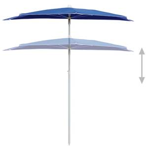 Parasol de jardin 3006582 Bleu - Métal - Textile - 90 x 195 x 180 cm