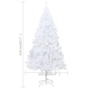 Sapin de noël artificiel Gris - Blanc - 110 x 210 x 110 cm