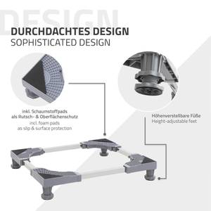 Waschmaschinen Untergestell aus Metall Grau - Metall - 78 x 13 x 78 cm