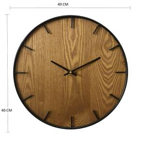 Horloge murale Castano Marron - Bois manufacturé - 5 x 40 x 40 cm