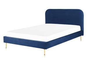 Doppelbett FLAYAT Blau - Gold - Marineblau - Breite: 153 cm