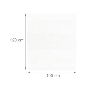 Natte antidérapante pour tapis Blanc - Matière plastique - 100 x 1 x 120 cm