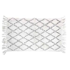 Tapis de bain Latika Blanc - Textile - 50 x 80 x 80 cm