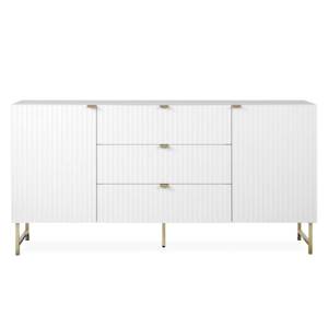 Sideboard mit Schubladen 2425 Gold - Weiß - Holzwerkstoff - 179 x 90 x 39 cm