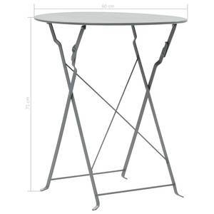 Bistro-Set (3-teilig) 296532 Grau