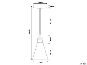 Lampe suspension BERGANTES 19 x 120 x 19 cm