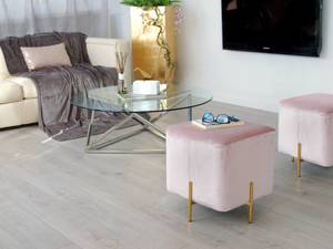 Schemel Cube serie Luxury Pink - Metall - 40 x 45 x 40 cm