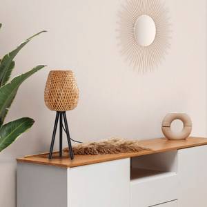 Lampe à poser Tara en Bambou Beige - Bambou - 44 x 44 x 44 cm