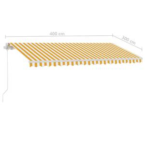 Avent rétractable 3006544-2 Jaune - 300 x 1 x 400 cm