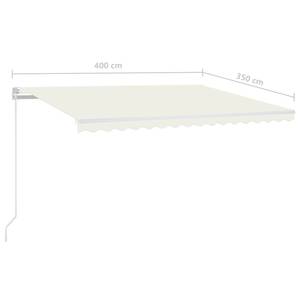 Auvent rétractable 3006540-1 Crème - 350 x 1 x 400 cm