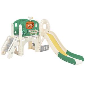 Toboggan pour enfants Mini Ⅳ Vert - Matière plastique - 36 x 56 x 111 cm