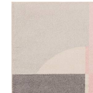 Tapis tissé plat moderne BIBO Rose foncé - 120 x 170 cm