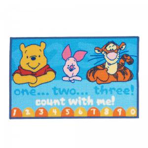 Tapis enfant WINNIE M Bleu - Matière plastique - 50 x 4 x 80 cm