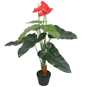 Plante décorative 244447 Rouge - Jaune - Métal - Matière plastique - 16 x 13 x 16 cm