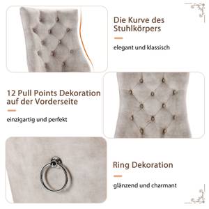 Polsterstuhl Mia (4er-Set) Pinie Beige Dekor - 4er Set