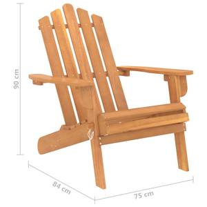 Gartenstuhl 316831 Braun - Massivholz - Holzart/Dekor - 75 x 90 x 84 cm