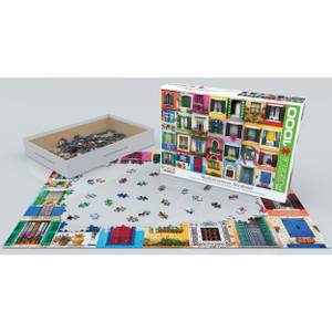 Puzzle Mittelmeerfenster 1000 Teile Papier - 26 x 6 x 36 cm