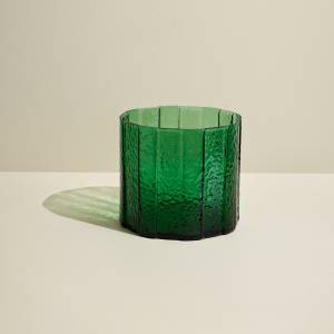 Vase Emerald Grün - Glas - 23 x 20 x 23 cm