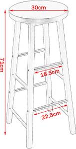 Barhocker Ulla (4er Set) Eiche Hell