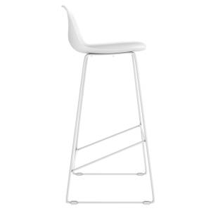 Tabouret de bar Leni (Lot de 2) Blanc