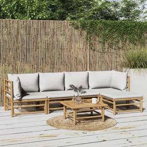 Salon de jardin 3028491-14 (lot de 6) Marron - Gris lumineux