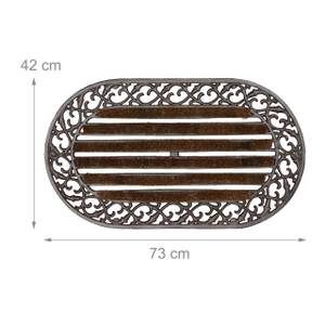 Paillasson en fonte brosse pieds 73 x 42 cm