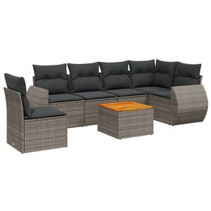 Gartensitzgruppe K6472(7-tlg) Grau - Massivholz - 69 x 62 x 62 cm