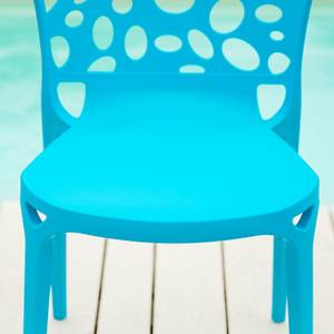 Chaise de jardin lot de 2 2456 Bleu - Lot de 2