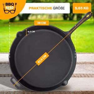 Grillpfanne gusseisen Ø35cm 4600g 37 x 55 cm