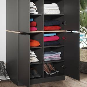 Kleiderschrank Betti 40610 Braun - Grau - Holzwerkstoff - 82 x 179 x 50 cm