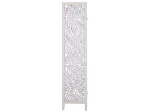 Paravent MELAGO Blanc - Bois massif - 122 x 170 x 2 cm