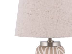 Tischlampen TRAISEN Beige - Silber - Weiß - Keramik - 28 x 48 x 28 cm