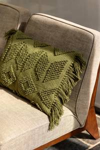 Housse de coussin Odin Vert - Textile - 60 x 40 x 40 cm