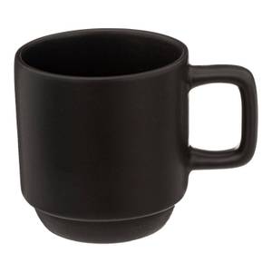 Kaffeebecher (4er-Set) Schwarz - Keramik - 7 x 6 x 8 cm
