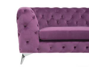 3-Sitzer Sofa SOTRA Violett - Silber