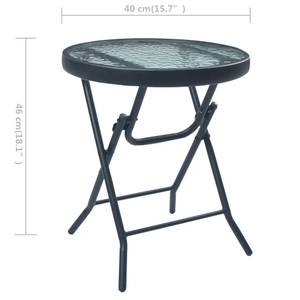 Ensemble de bistro (lot de3) 3001705 Noir - Gris