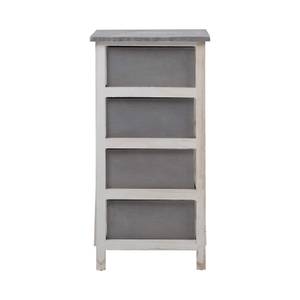 Chiffonnier RE4328 Blanc - Bois massif - 27 x 73 x 37 cm