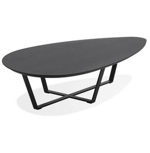 Table Basse DROP Noir - Bois massif - 140 x 30 x 80 cm