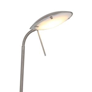 Klassisch / Rustikale Tischlampe Eloi Verre dépoli / Fer - 1 ampoule