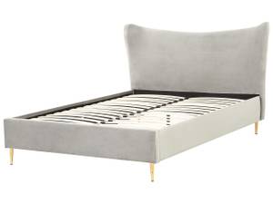 Doppelbett CHALEIX Gold - Grau - Hellgrau - Breite: 148 cm