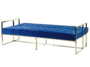 3-Sitzer Sofa MARSTAL Blau - Gold - Marineblau