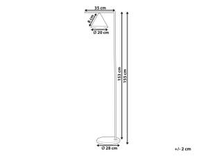 Grande lampe MOCAL Doré - Blanc - Métal - 35 x 155 x 28 cm