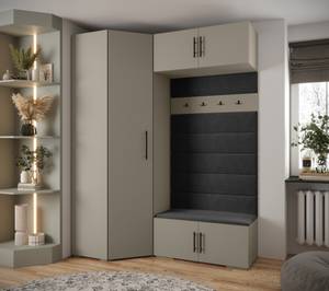 Garderobe Inova 3 Z21 Schwarz - Grau - Schwarz