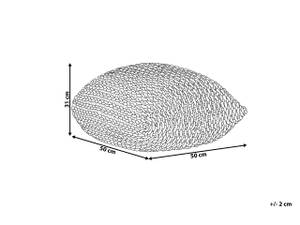 Pouf CONRAD Gelb - 50 x 31 x 50 cm