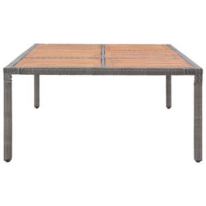 Table de jardin Gris - Polyrotin - Bois/Imitation - 200 x 74 x 200 cm