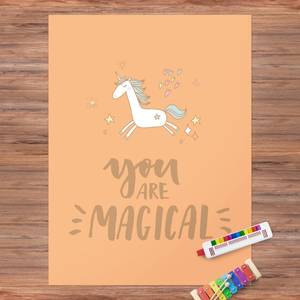 You are magical Unicorn Vinyl-Teppich - You are magical Unicorn - Hochformat 3:4 - 105 x 140 cm