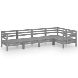 Garten-Lounge-Set Grau - Massivholz - Holzart/Dekor - 64 x 63 x 64 cm