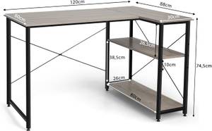 Eckschreibtisch CB10121 Grau